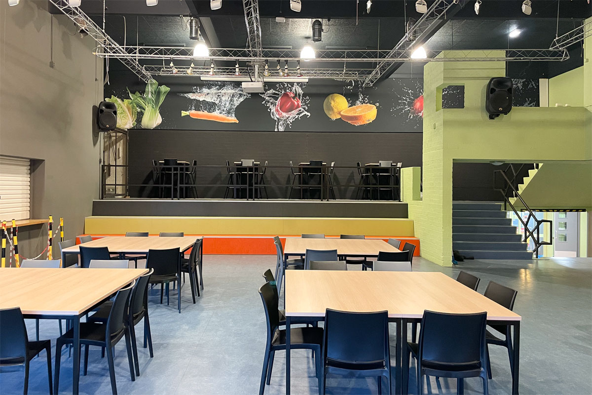 Inrichting school Utrecht kantine De Baanbreker praktijkschool