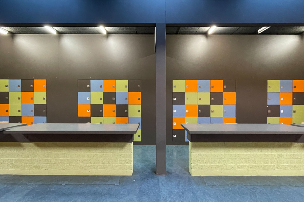 Kluisjes inrichting school Utrecht