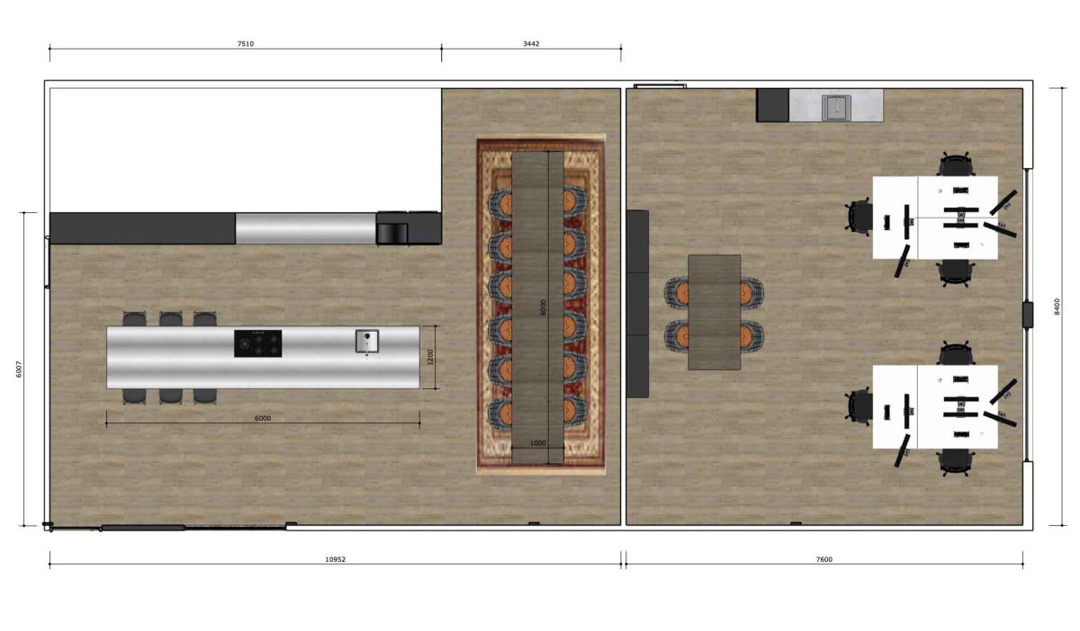 Inspirerend interieur kookstudio en ontmoetingsruimte ontwerp voor JCS 